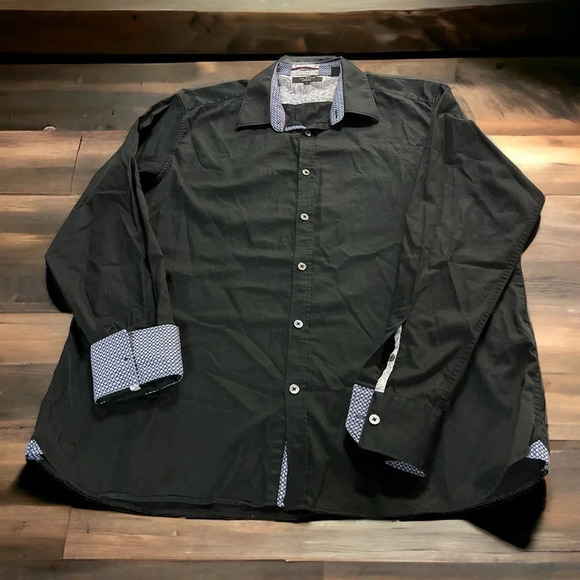 Ted Baker Long Sleeve Mens Dress Shirt - Picture 2 of 10